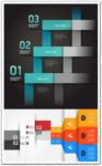 Modern option origami infographics banner
