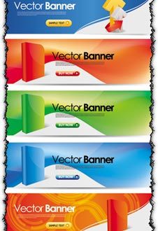 Multimedia vector banners