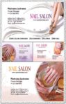 Nail salon and spa business cards