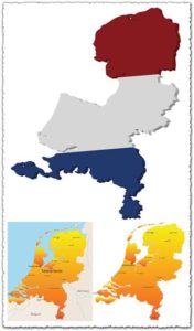 Netherlands vector maps