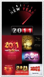New year 2011 vector designs