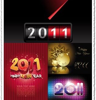 New year 2011 vector designs