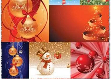 New Year Vector Postcards