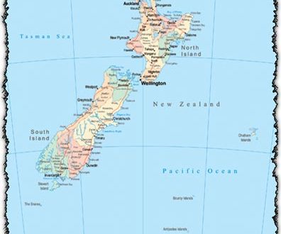New Zealand vector map