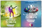 Night club party brochure vector