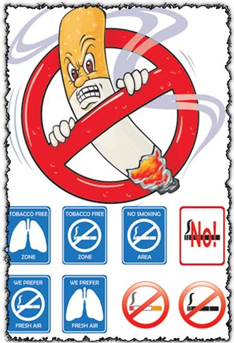 No smoking symbol vectors