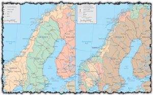 Norway map vector