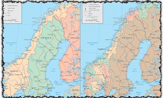 Norway map vector