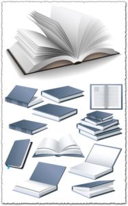 Open book vector