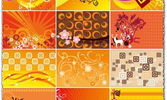 Corel draw orange vectors