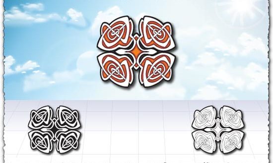 Oriental pattern design