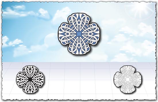 Ornamental pattern designs