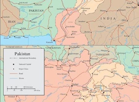 Pakistan vector maps