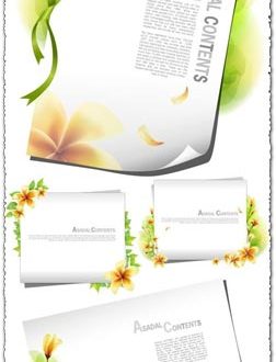 Paper card vector background