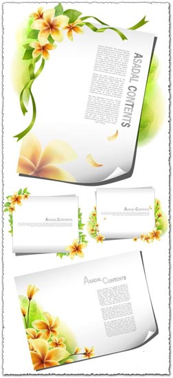 Paper card vector background