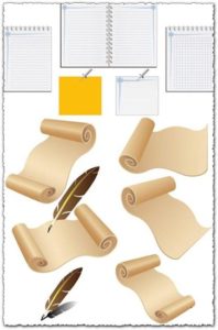 Paper vector elements