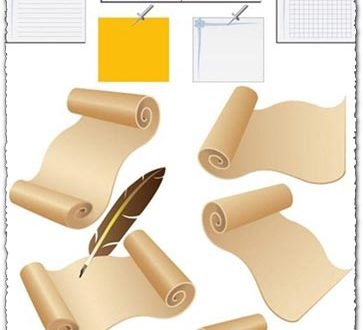 Paper vector elements
