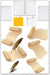 Paper vector elements