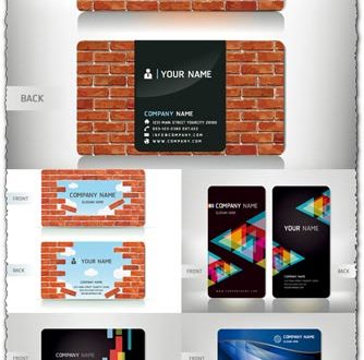 Personalized business card vectors