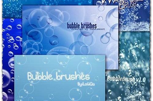Photoshop bubble brushes