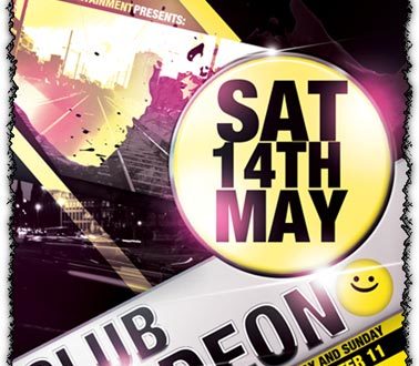 Photoshop club flyer template