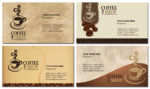 Photoshop coffee business cards design