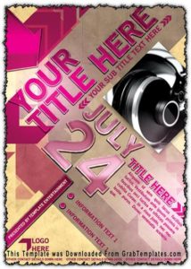 Photoshop flyer template design