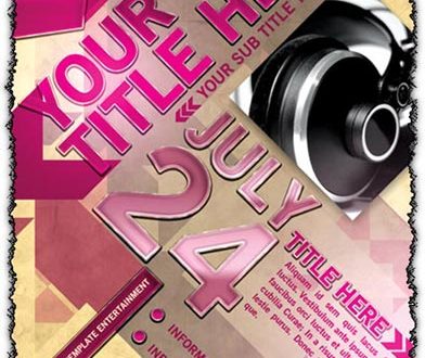 Photoshop flyer template design