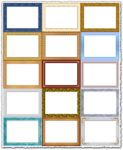 Png wooden frames collection