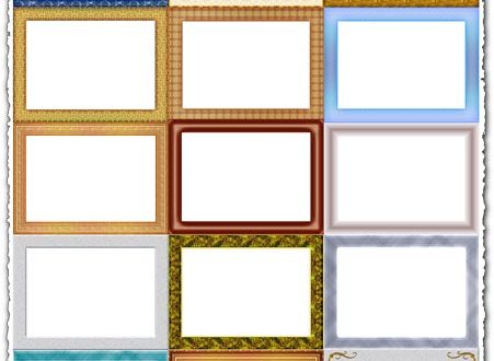 Png wooden frames collection