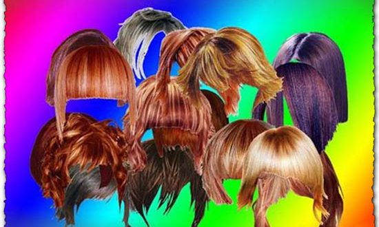 Hairstyle templates for Photoshop