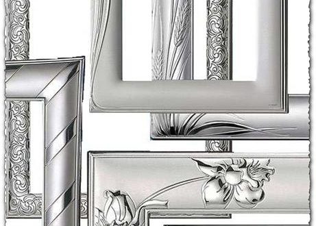 Silver photo frames for Photoshop