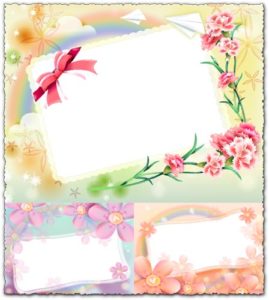 Photoshop spring frames templates