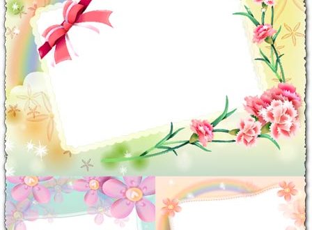 Photoshop spring frames templates