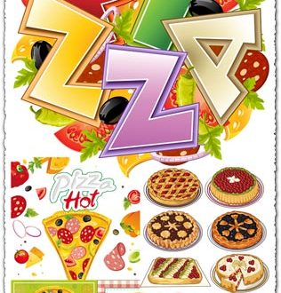 Pizza slices vector design