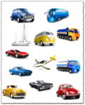 Png cars trucks and busses icons
