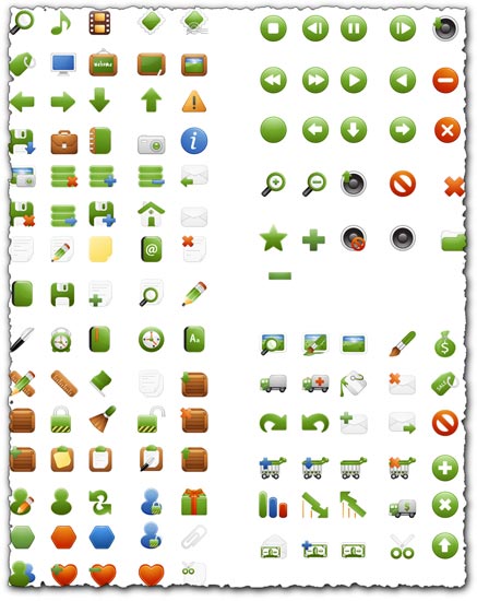 Various transparent windows icons