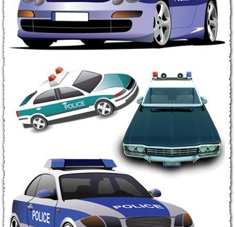 Police car vector templates