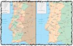 Portugal map vector