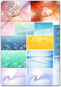 Vector banner postcard backgrounds