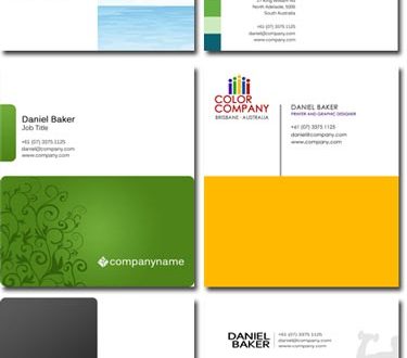 Professional business cards templates for Photoshop