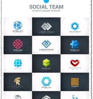 Professional logo idea vectors