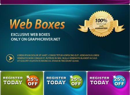 Promotional web banners for Photoshop