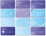 Purple business cards design