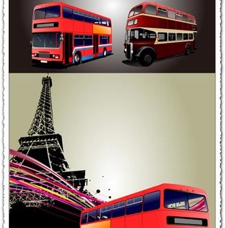 Red London buses vectors