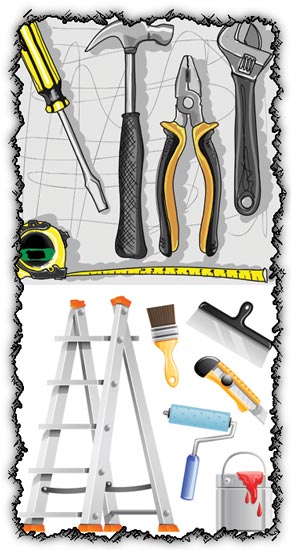 Repair tools vector templates