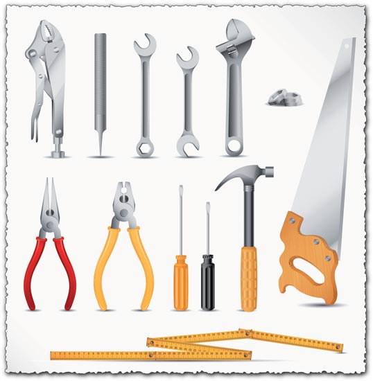 Repairing tools vector icons