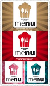 Restaurant business covers vector
