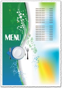 Restaurant menu vector template