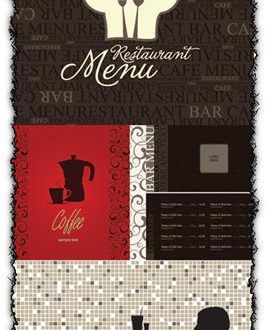 Restaurant menu vectors design